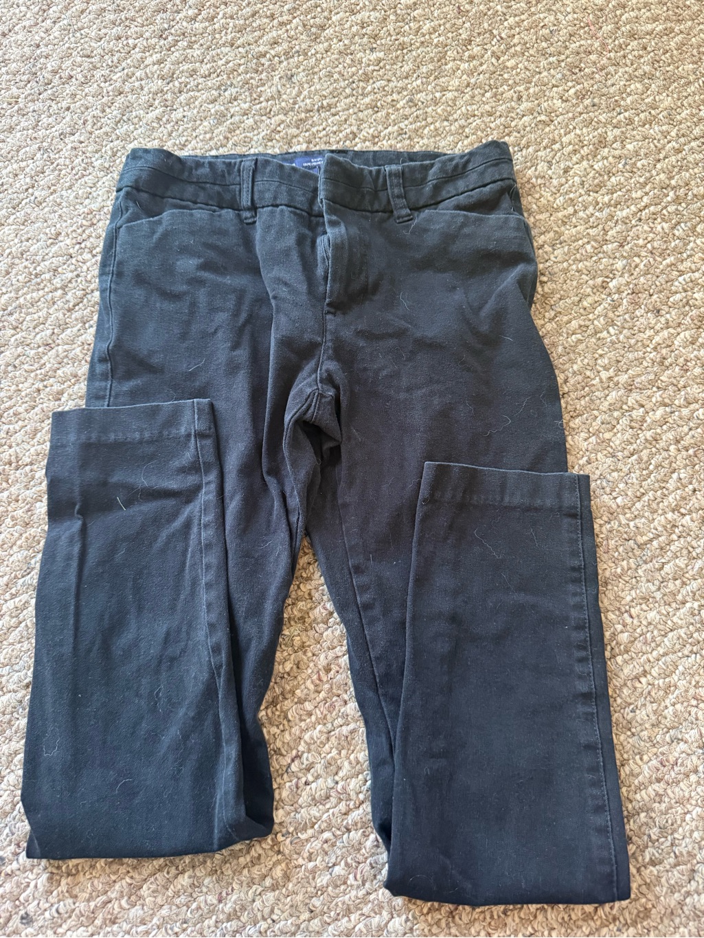 Gap Black Slim City Pants With Gold Accent